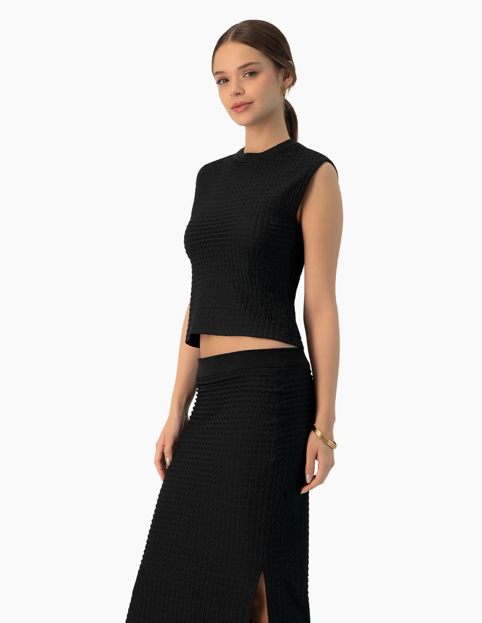 Blusa sin manga para mujer