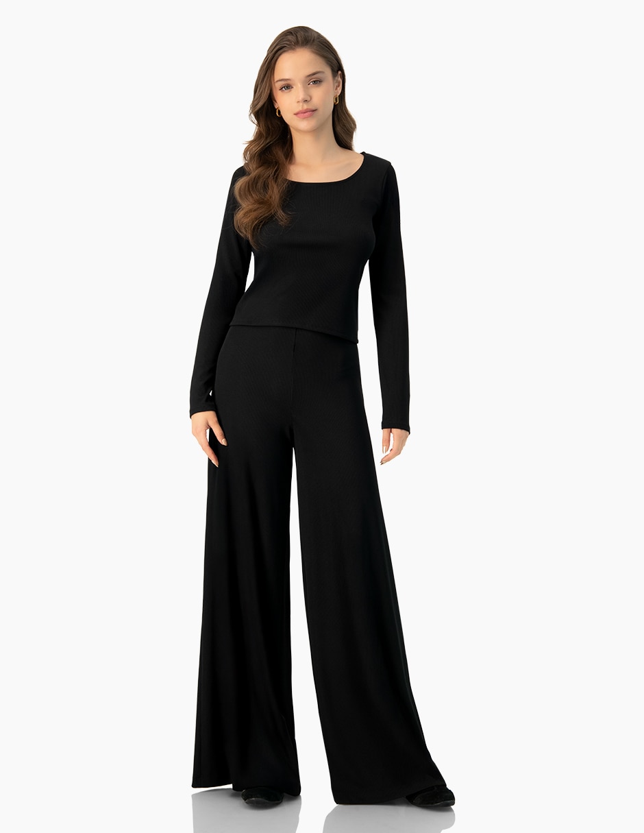 Pantalón relaxed amplio para mujer 4