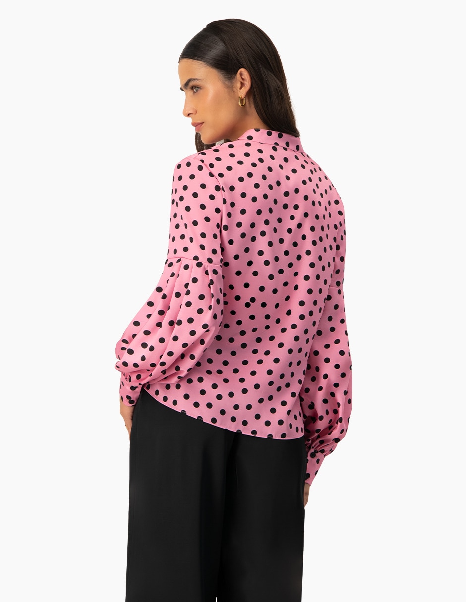 Blusa camisera manga larga para mujer 2