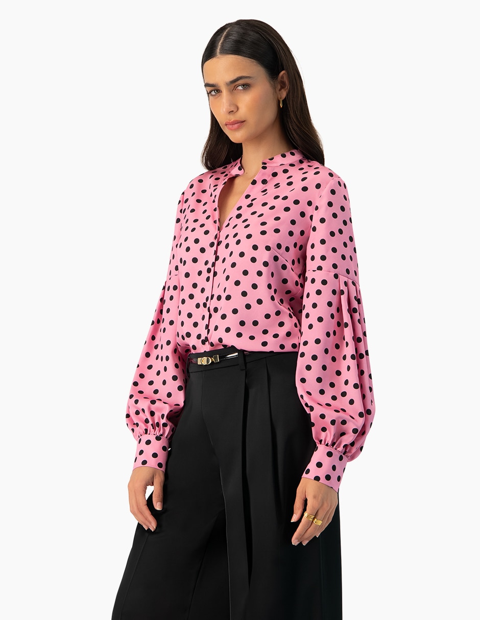 Blusa camisera manga larga para mujer 3