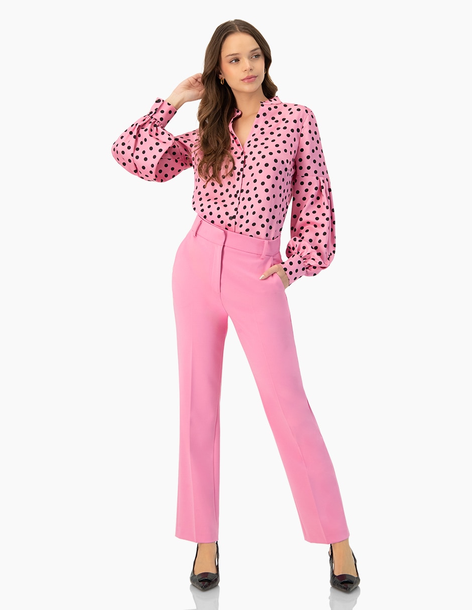 Blusa camisera manga larga para mujer 5