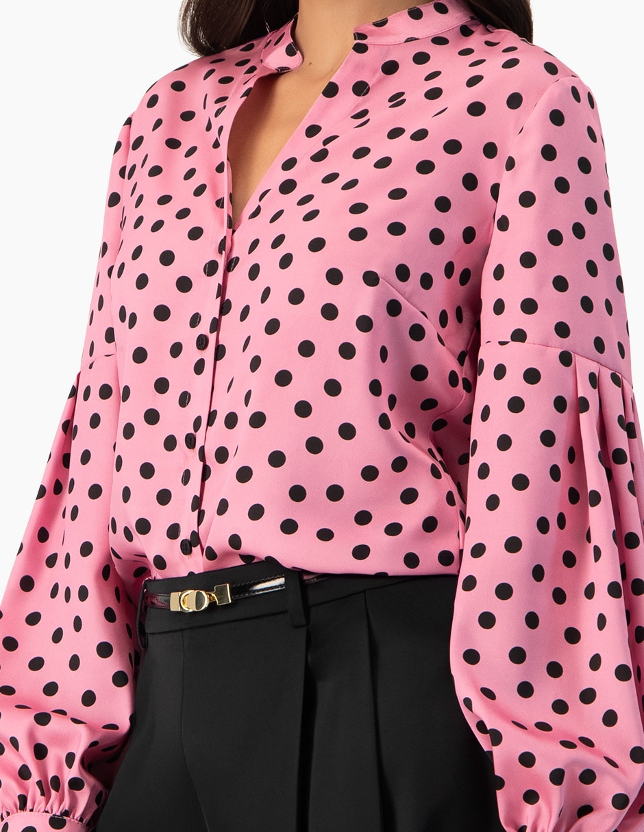 Blusa camisera manga larga para mujer 6