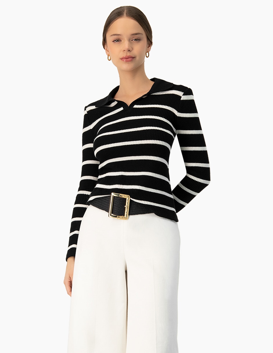 Blusa manga larga para mujer