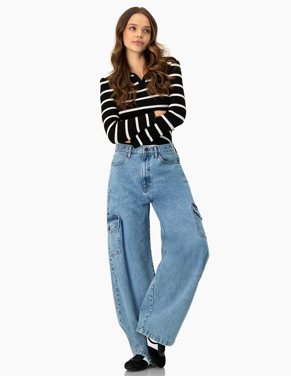 Blusa manga larga para mujer 5