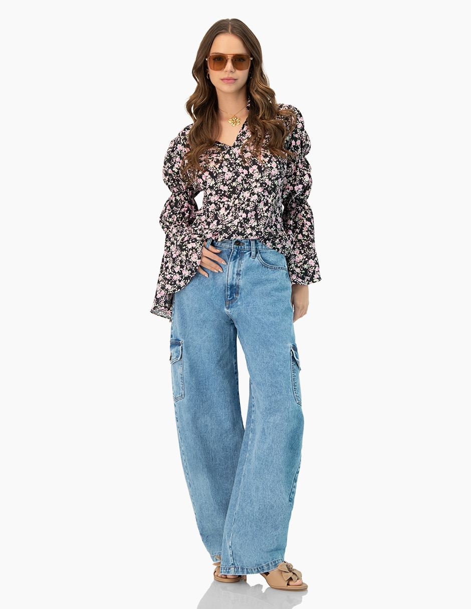 Blusa manga larga para mujer 5