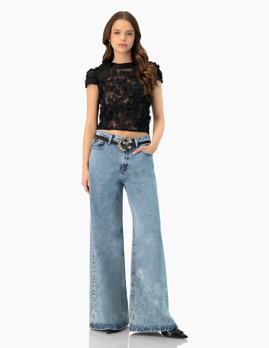 Blusa manga corta para mujer 5