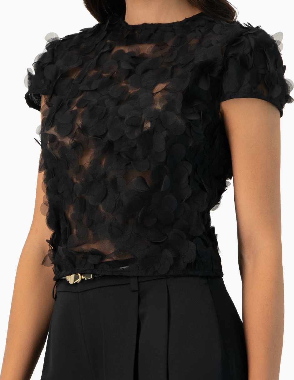 Blusa manga corta para mujer 6
