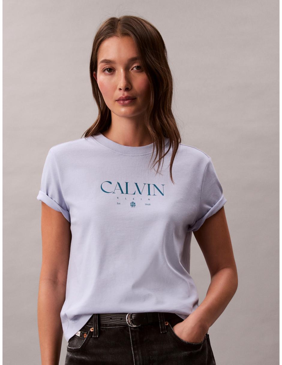Playera manga corta cuello redondo para mujer 5