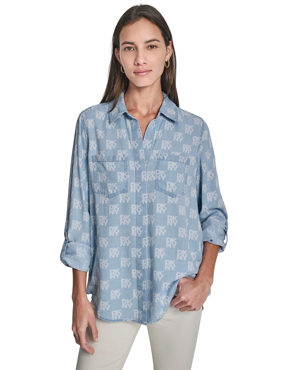 Blusa manga larga para mujer