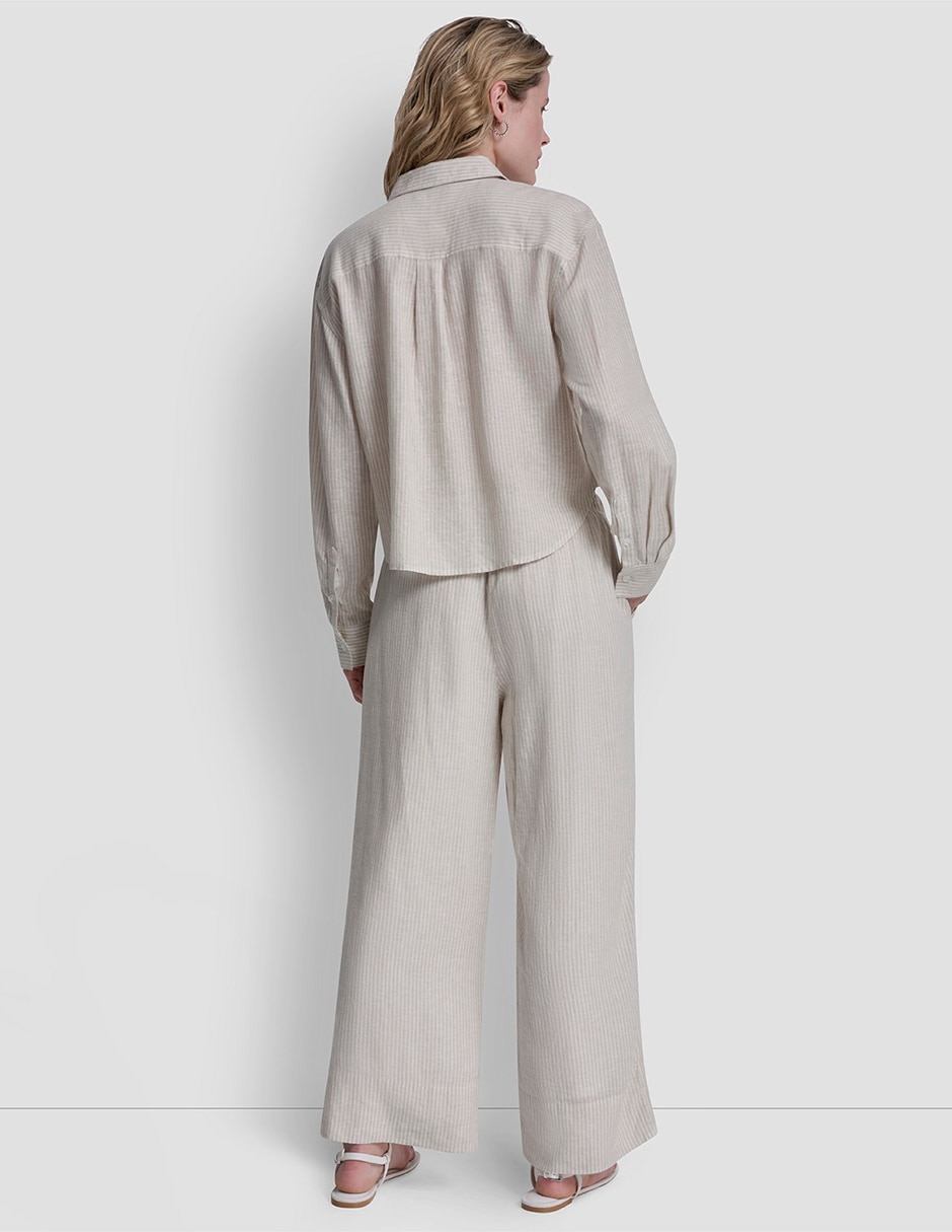Blusa camisera manga larga para mujer 3