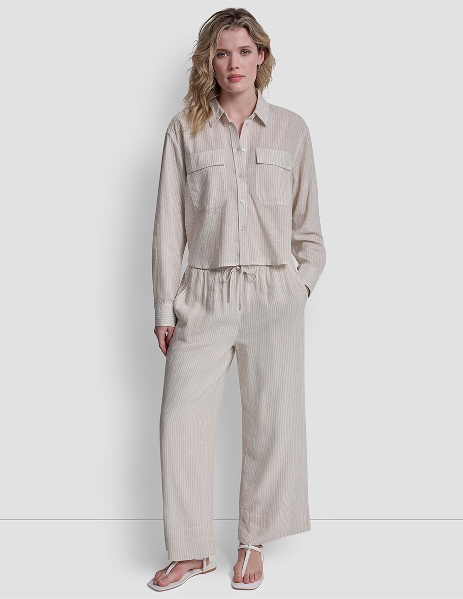 Blusa camisera manga larga para mujer 6