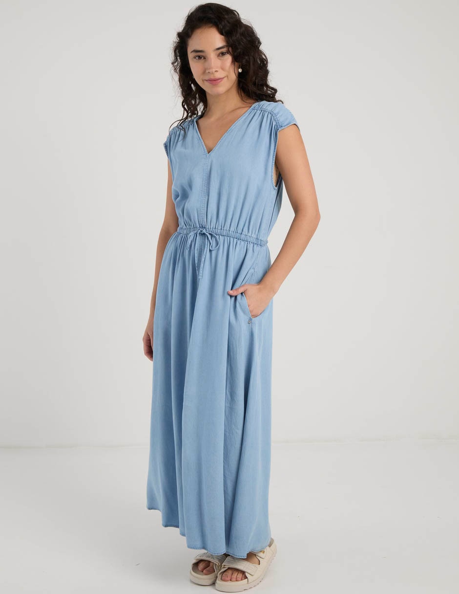 Vestido largo casual para mujer 3