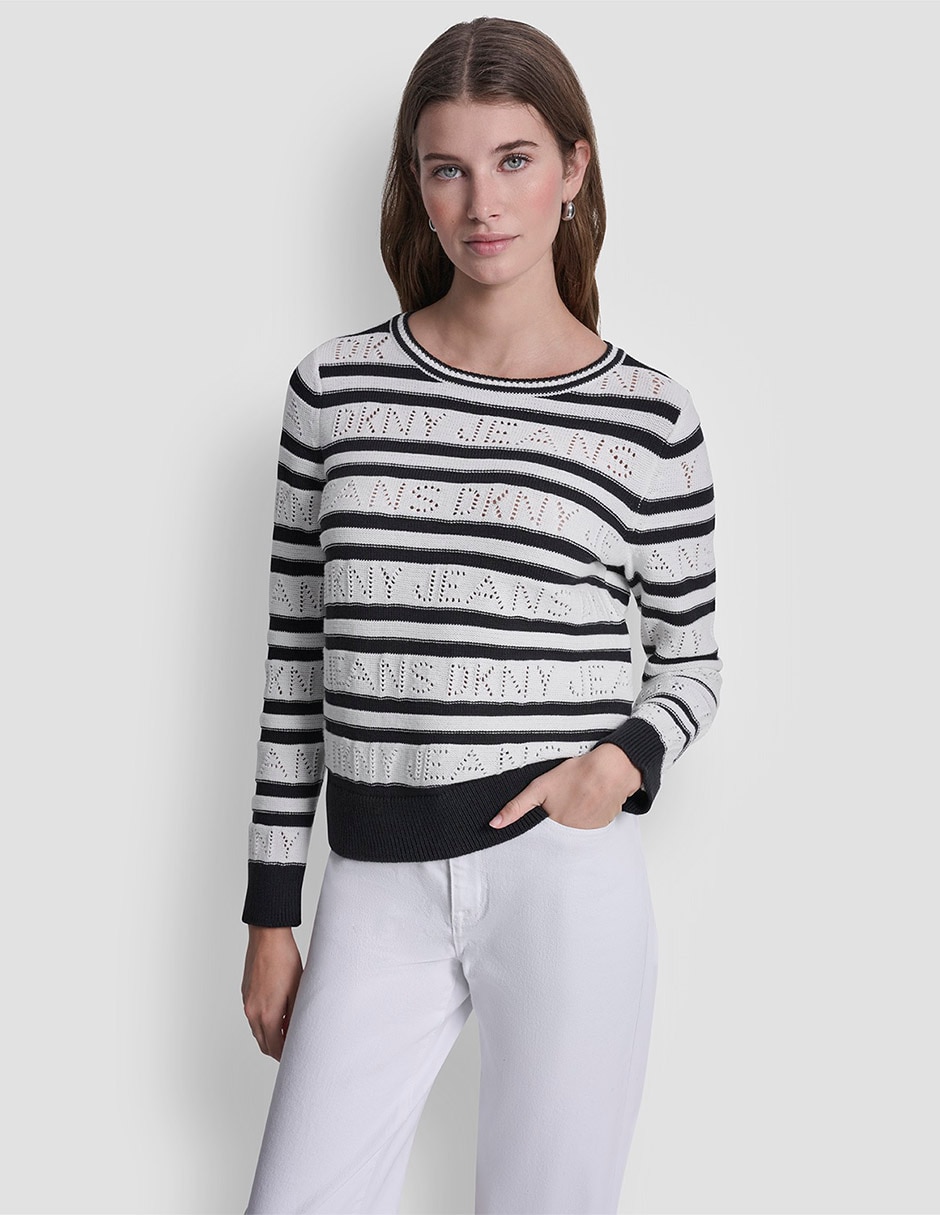 Suéter cuello redondo para mujer