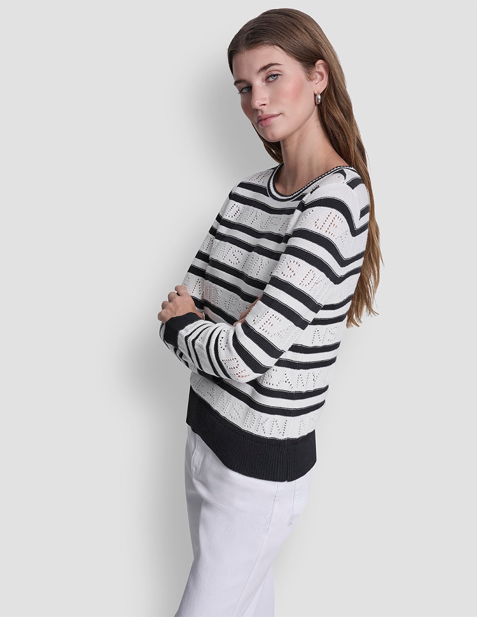 Suéter cuello redondo para mujer 5
