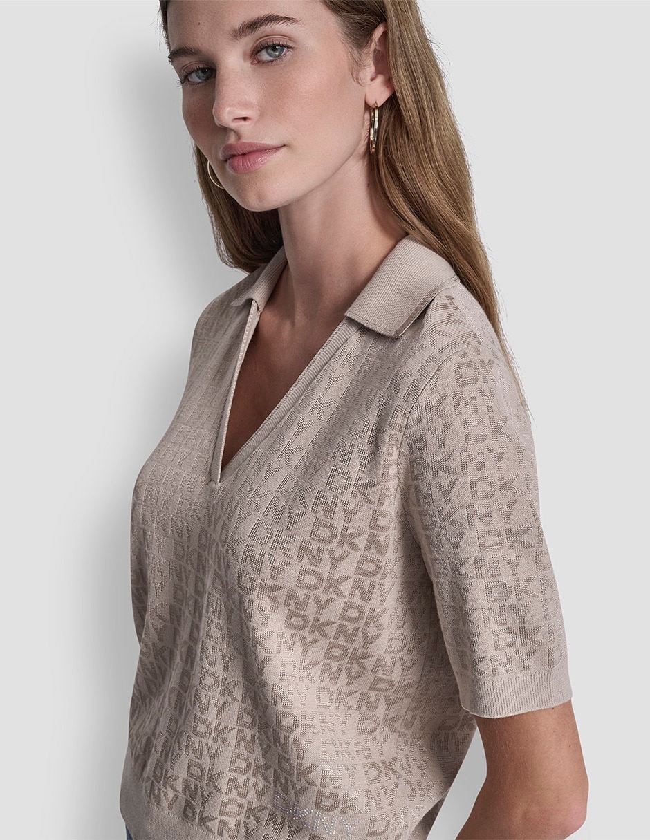 Suéter cuello V para mujer 5
