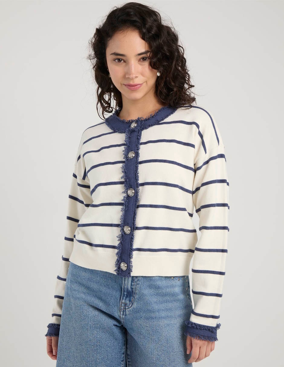 Suéter cuello redondo para mujer