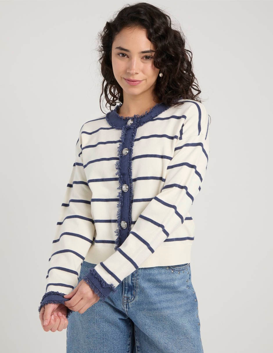 Suéter cuello redondo para mujer 2