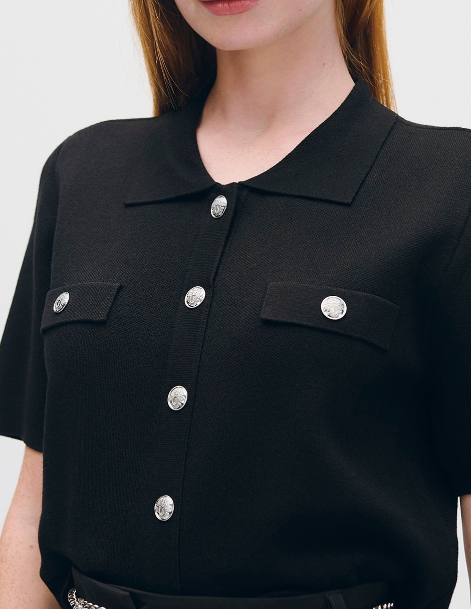 Blusa Azur manga corta para mujer 4
