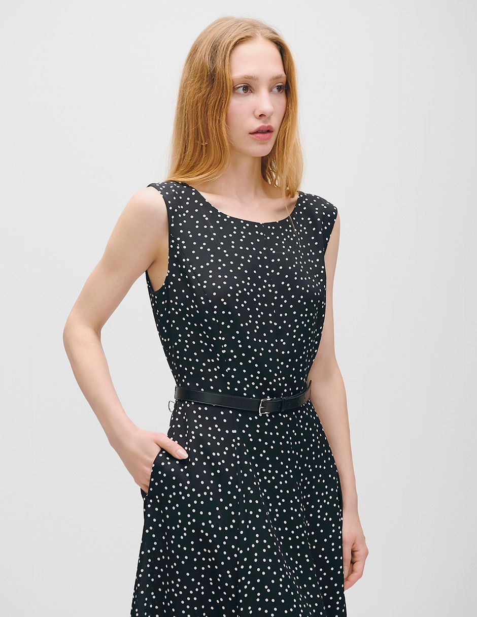 Vestido midi casual Azur para mujer 2