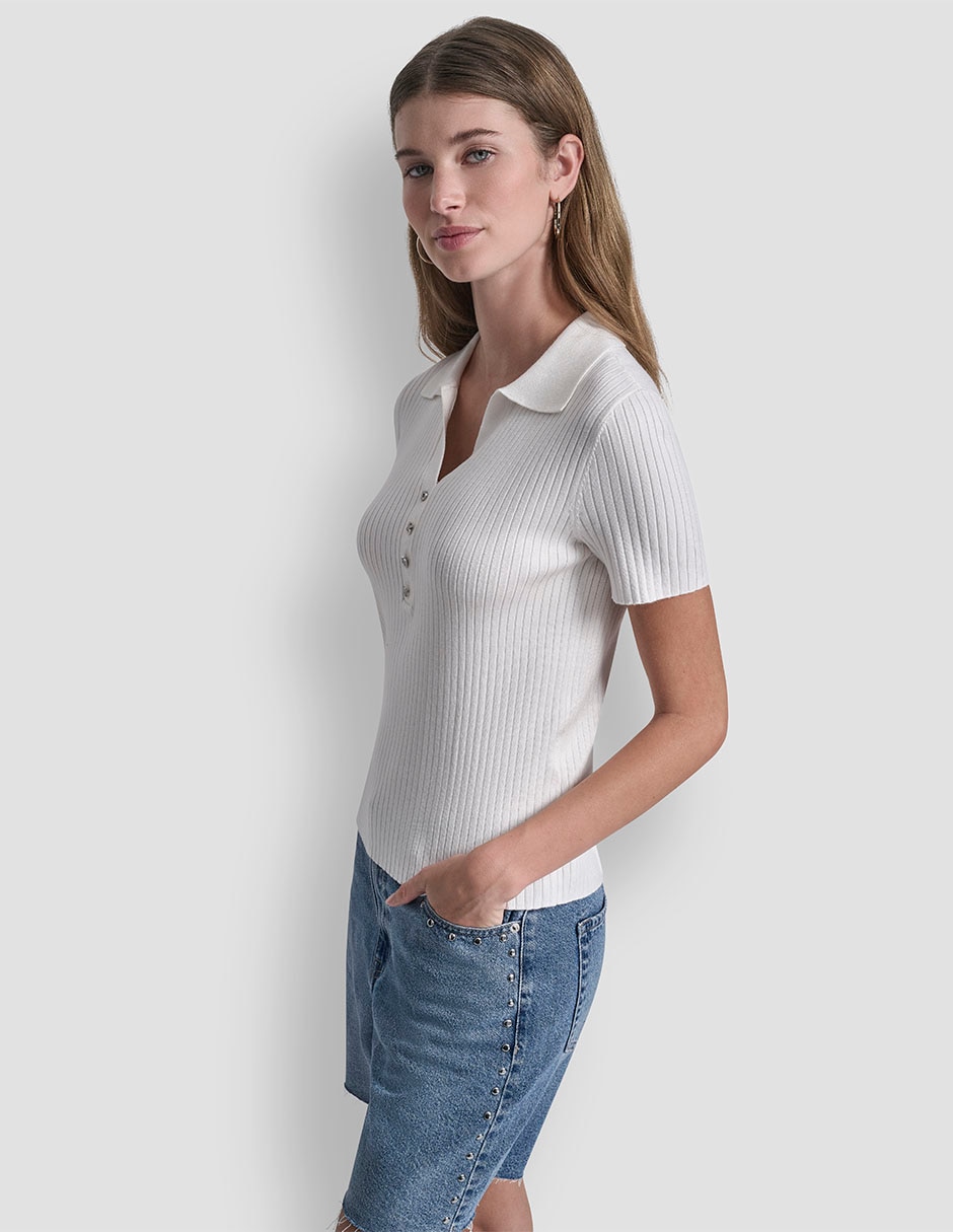 Top cuello camisero 3