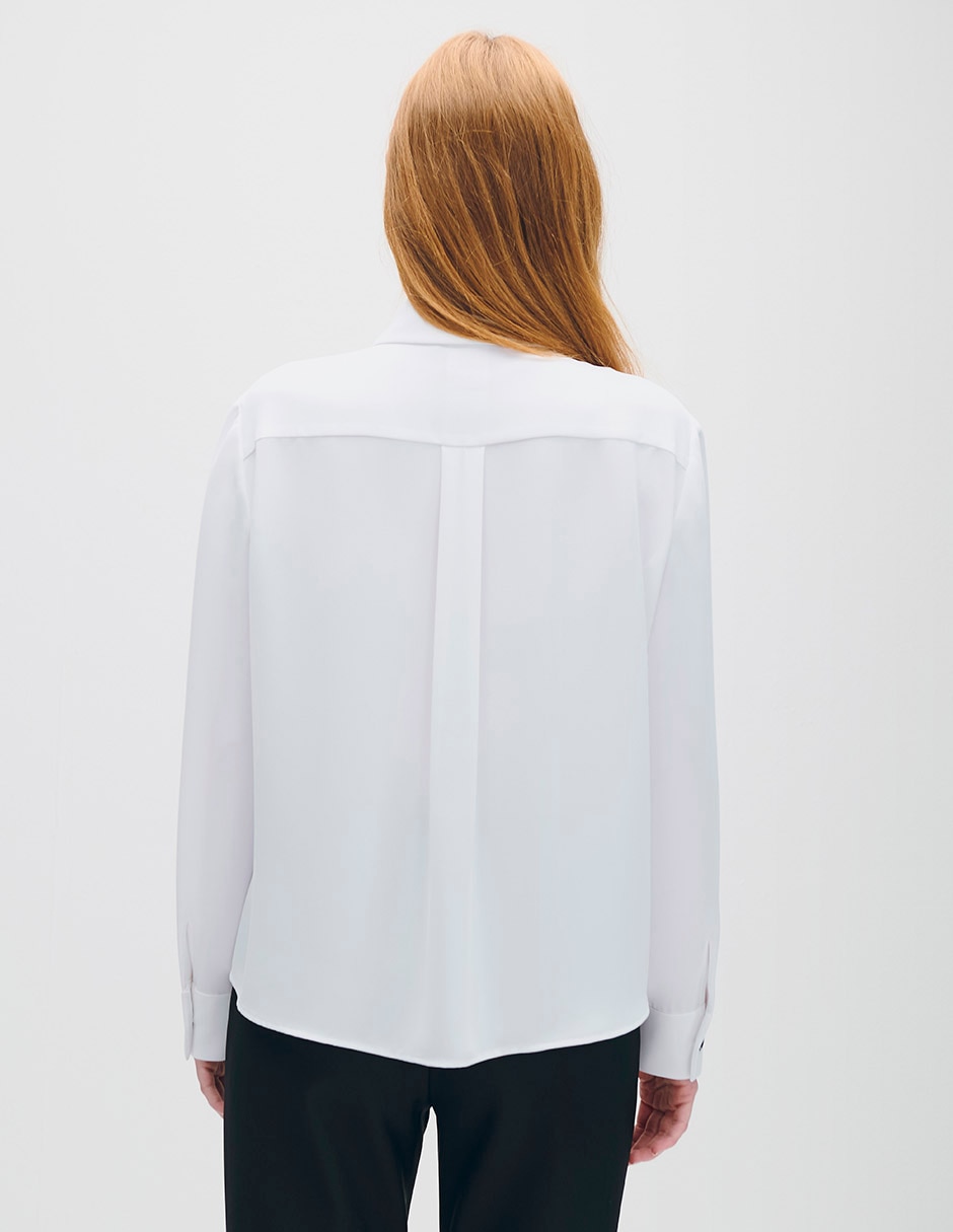 Blusa camisera Azur manga larga para mujer 3