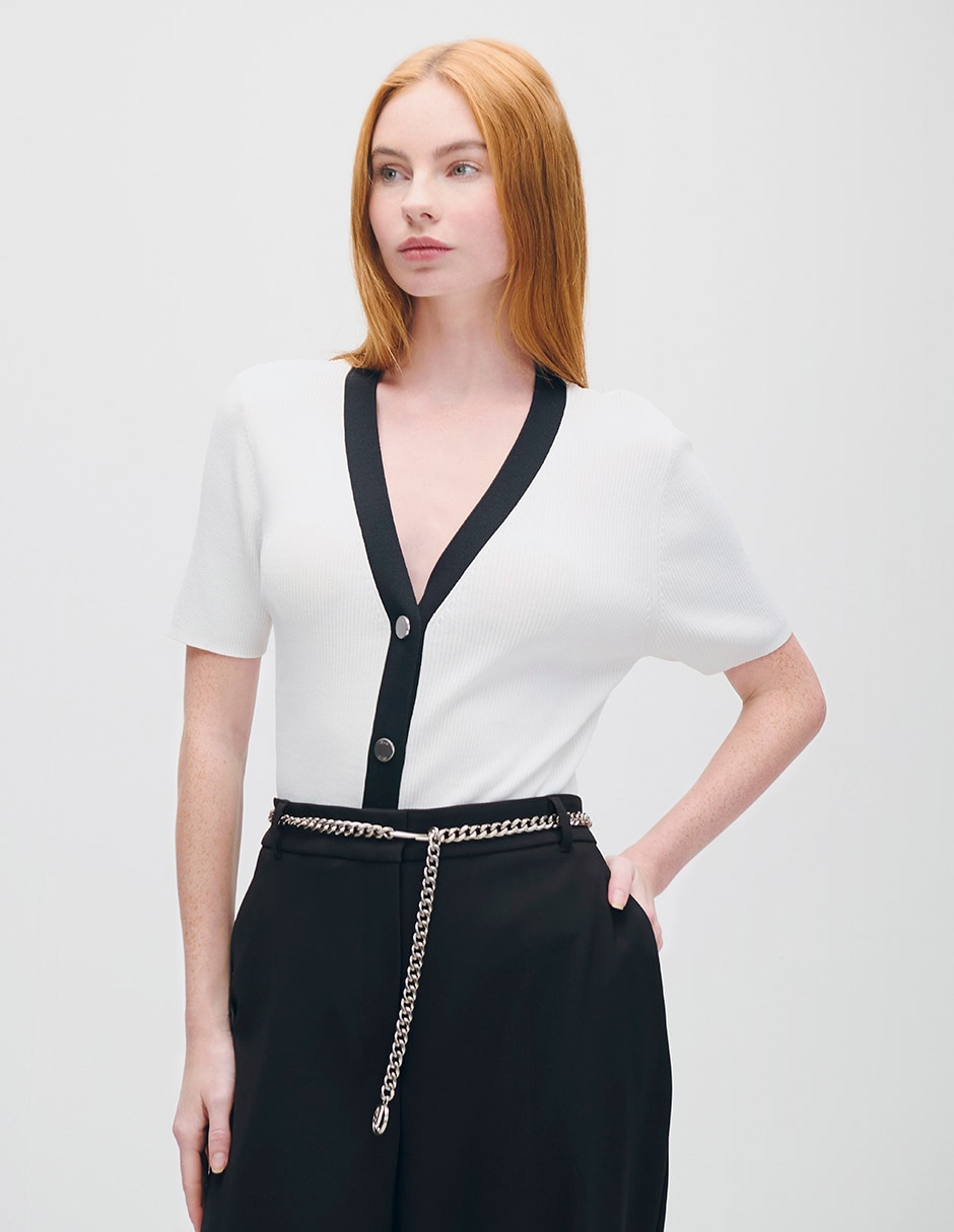 Blusa Azur manga corta para mujer