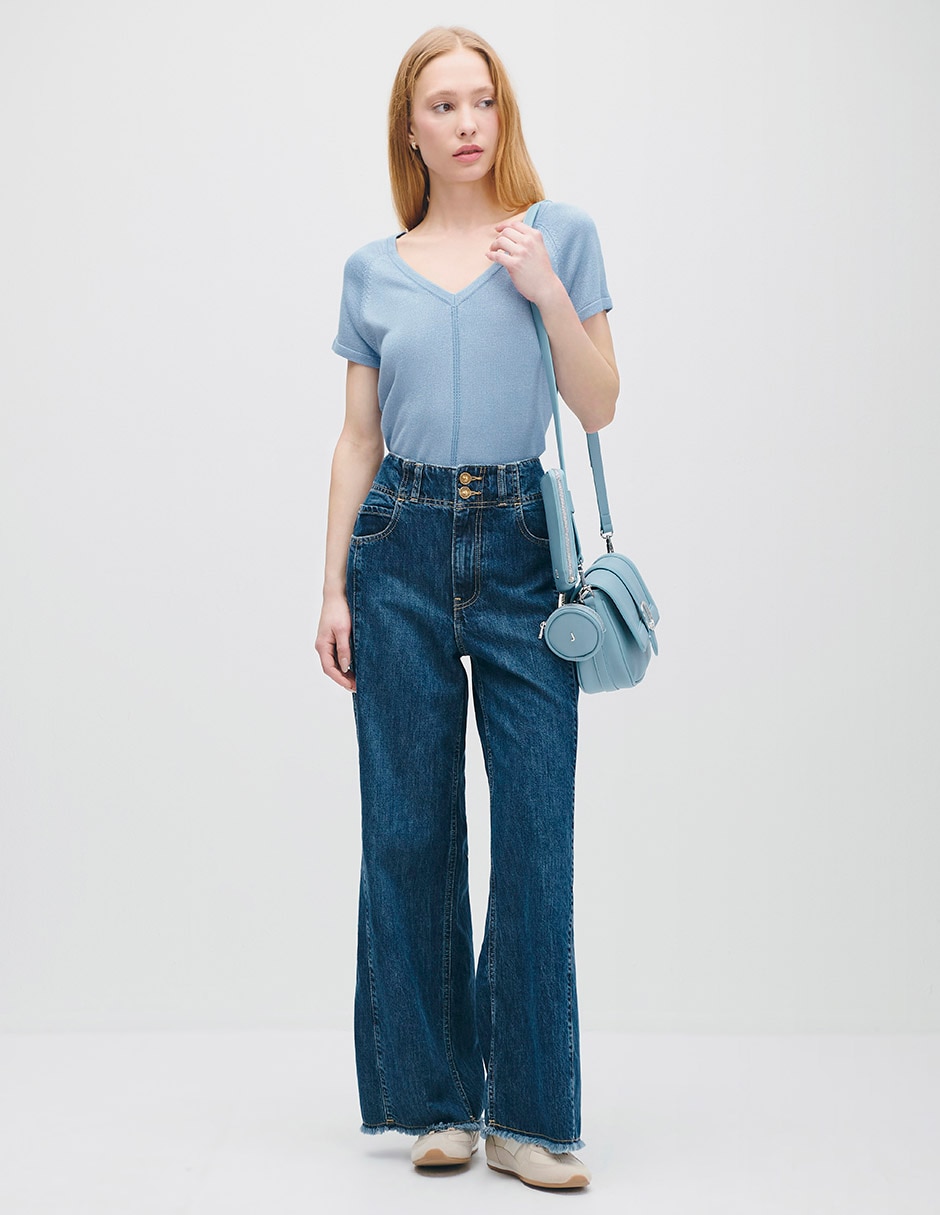 Blusa Azur manga corta para mujer 2