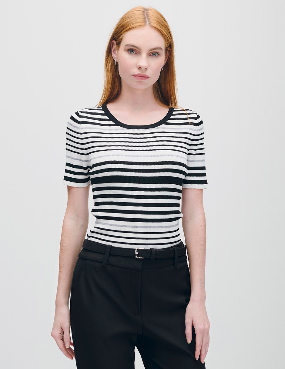 Blusa Azur manga corta para mujer