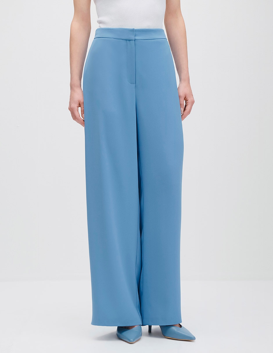 Pantalón relaxed palazzo para mujer