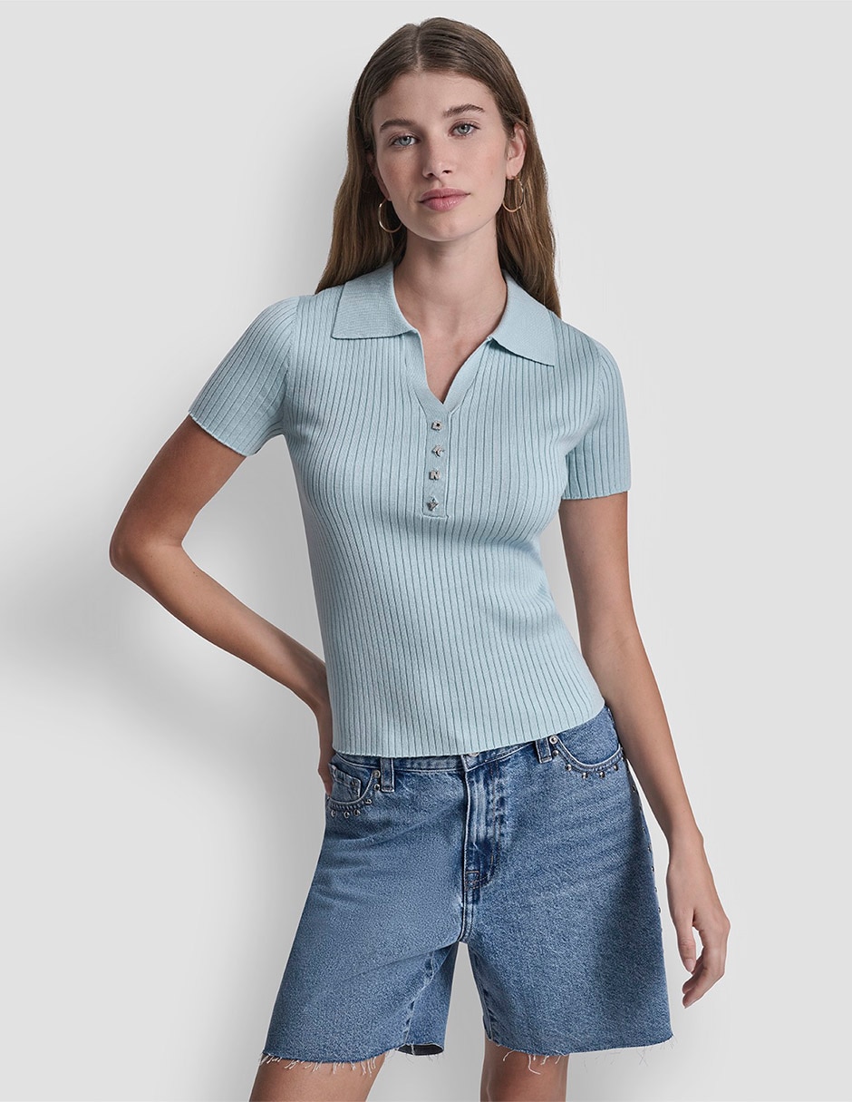 Top cuello polo