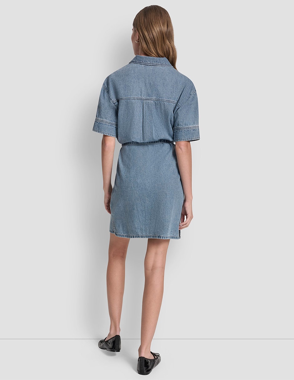 Vestido a la rodilla casual para mujer 2