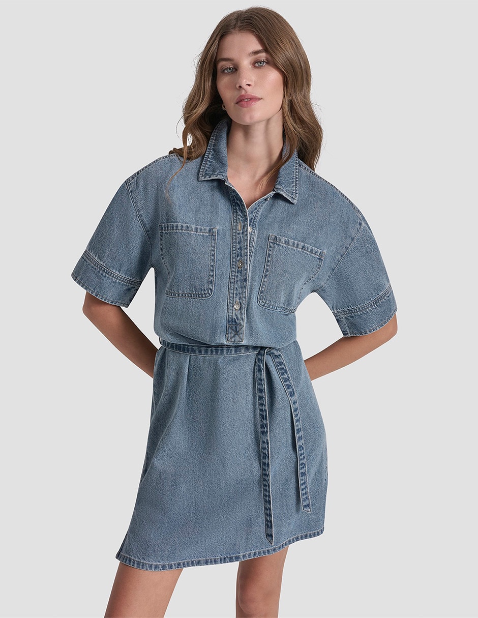 Vestido a la rodilla casual para mujer 4