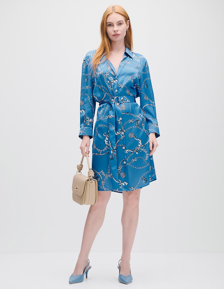 Vestido midi casual Azur para mujer