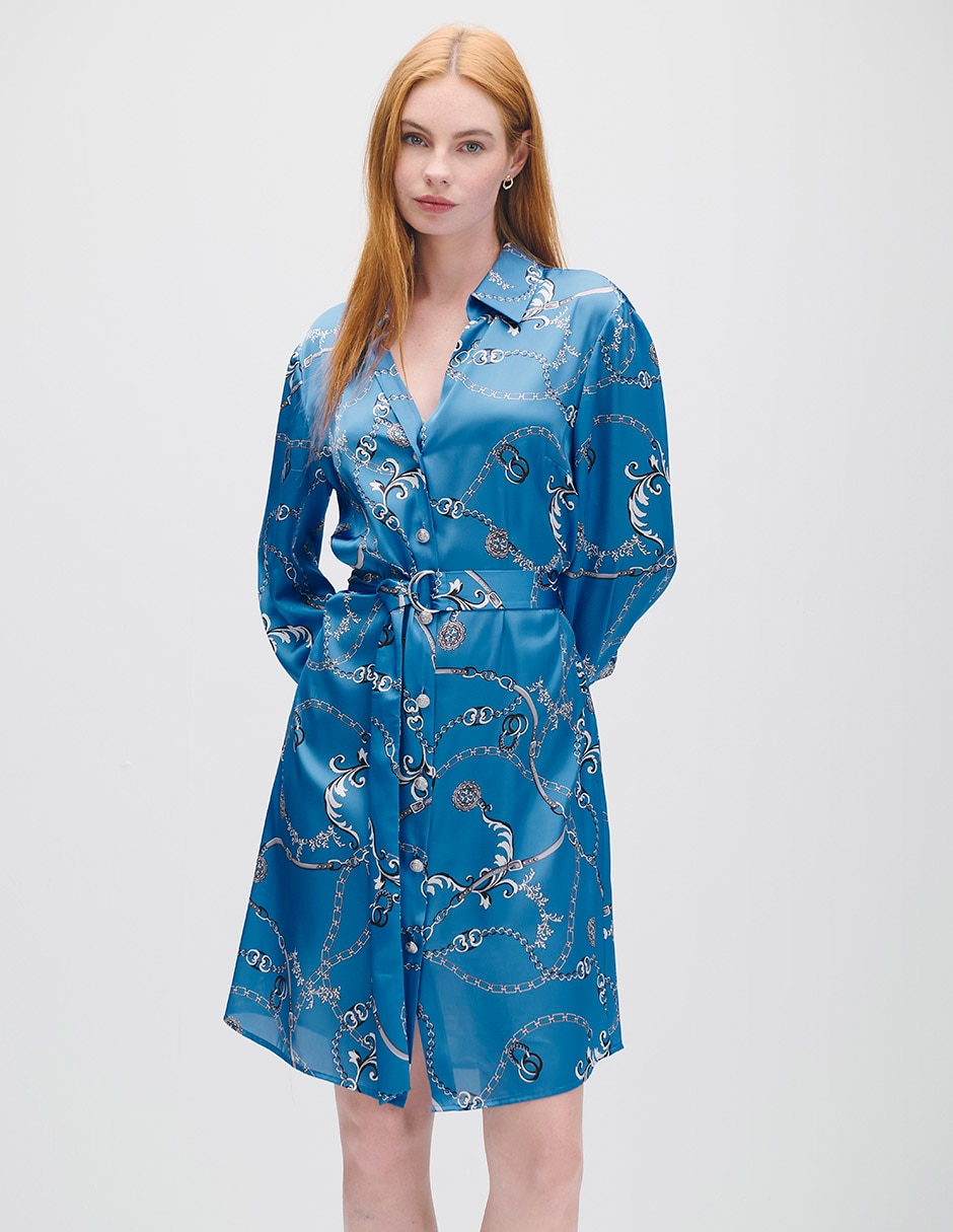 Vestido midi casual Azur para mujer 2