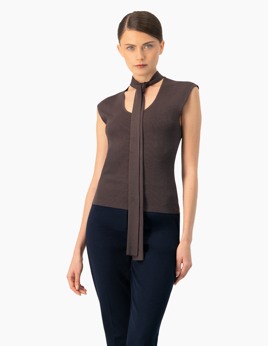 Blusa manga corta para mujer