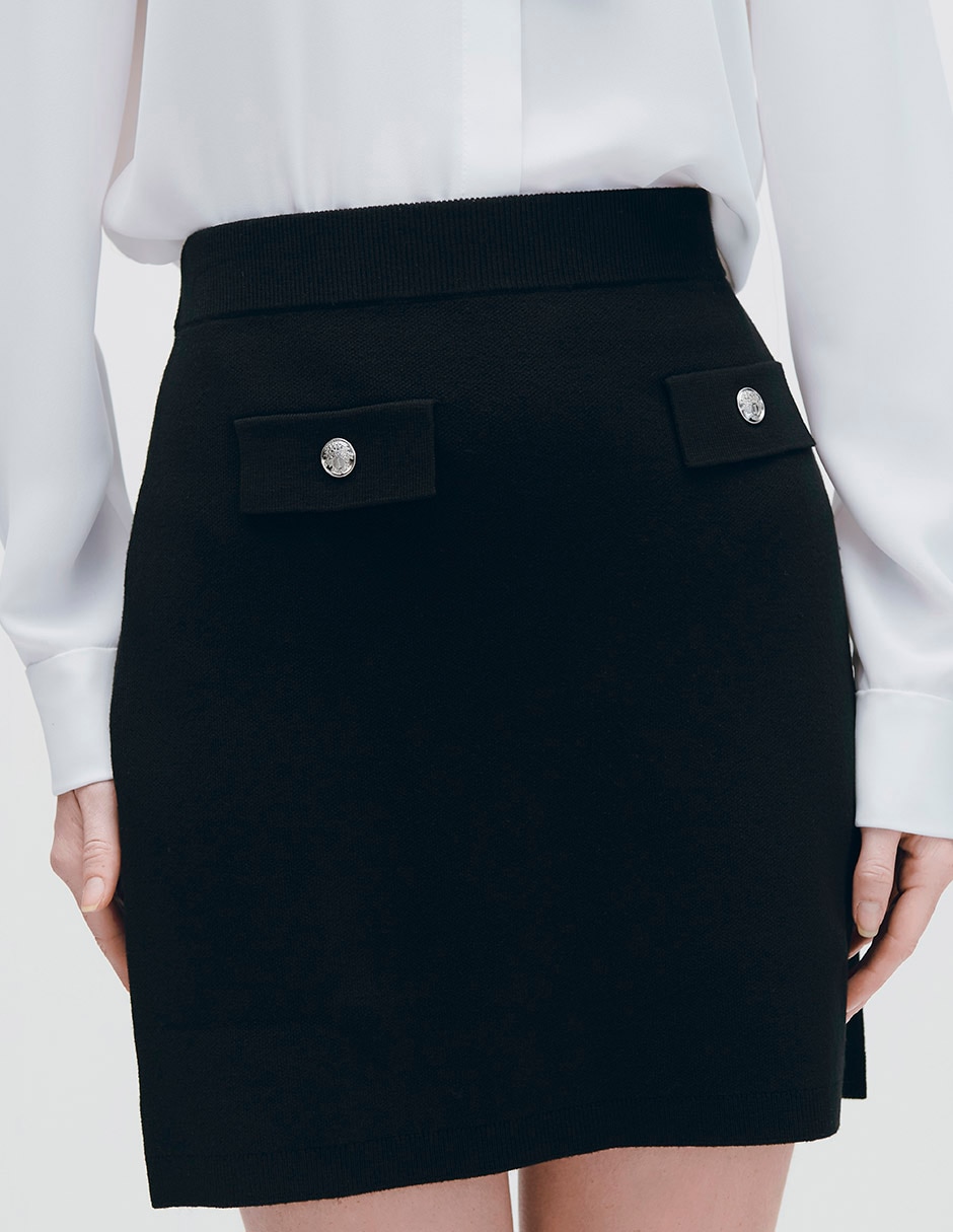 Falda mini Azur a la cintura 4