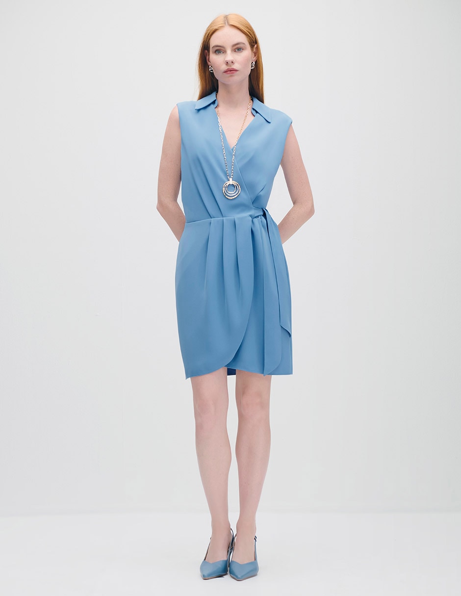 Vestido midi casual Azur para mujer Vestido midi casual Azur para mujer