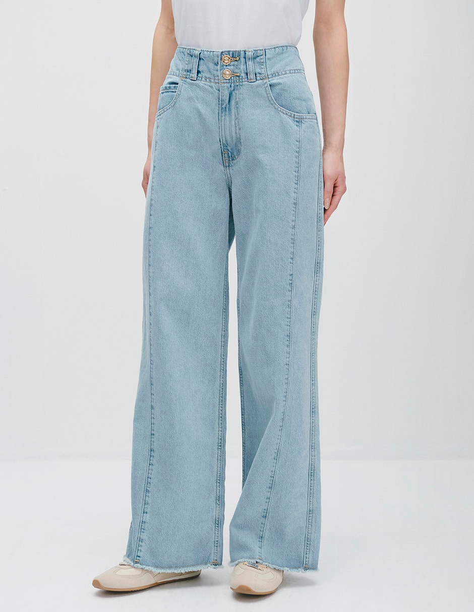 Jeans wide leg para mujer
