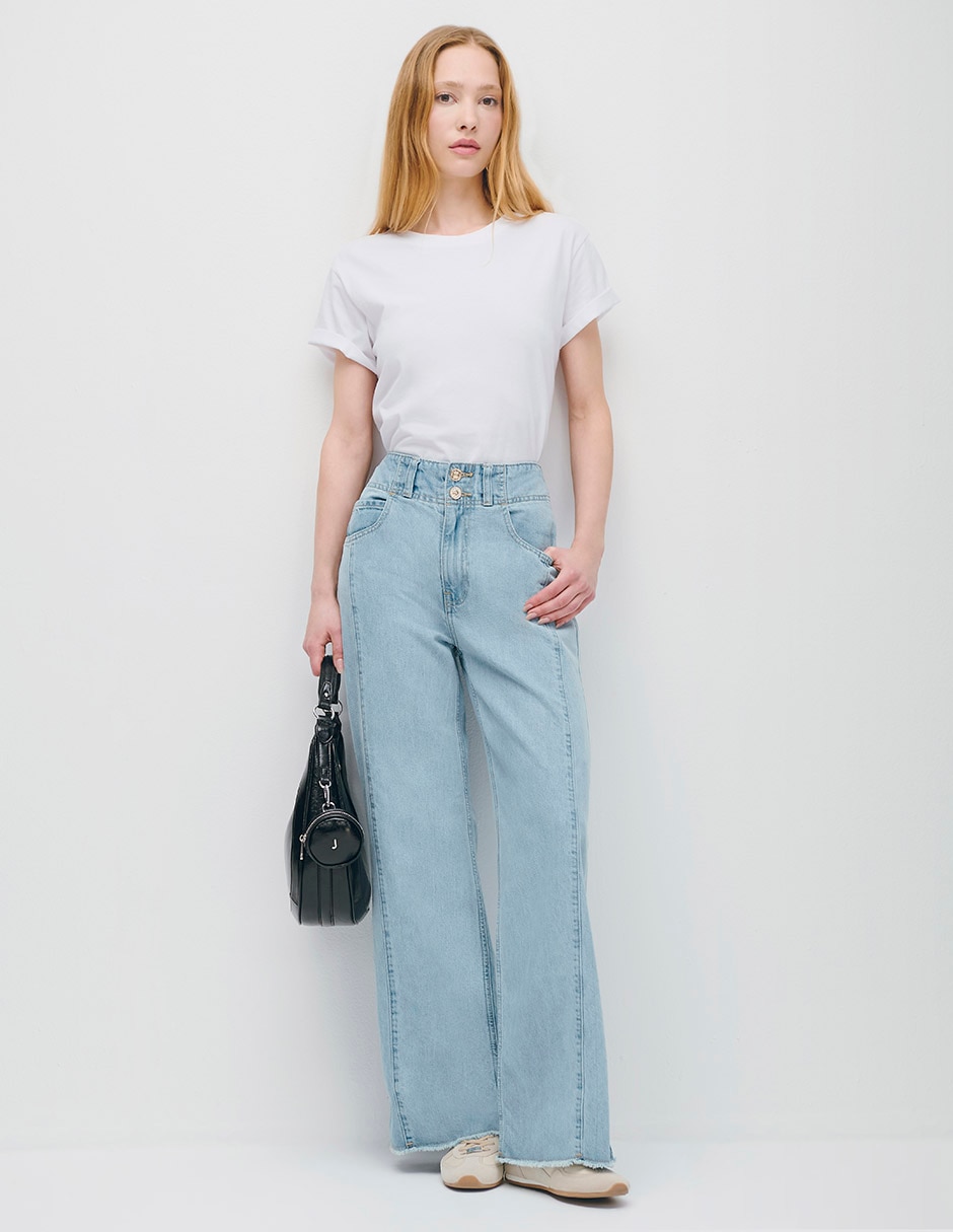 Jeans wide leg para mujer 2