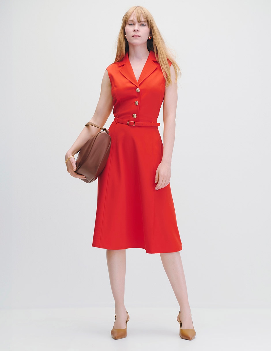 Vestido midi casual Marsella para mujer Vestido midi casual Marsella para mujer