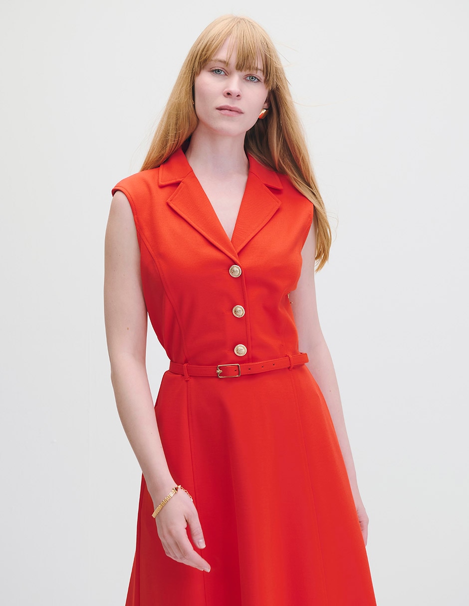 Vestido midi casual Marsella para mujer 2