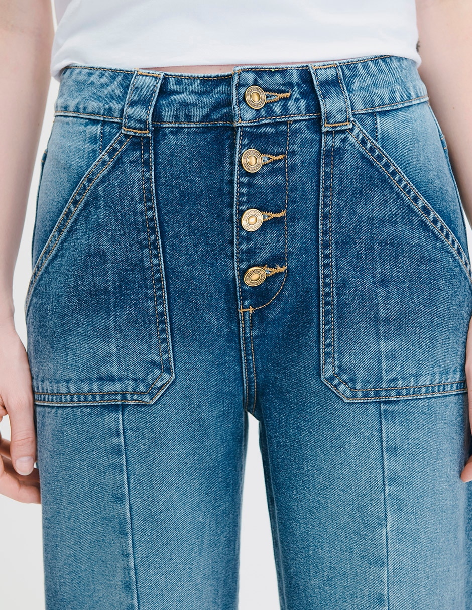 Jeans wide leg para mujer 4