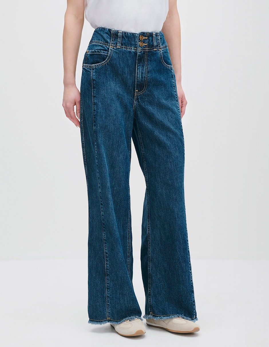 Jeans wide leg para mujer
