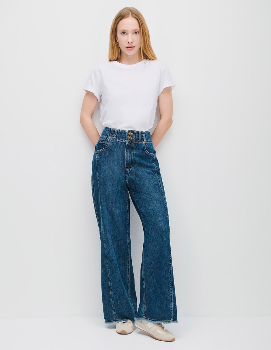 Jeans wide leg para mujer 2