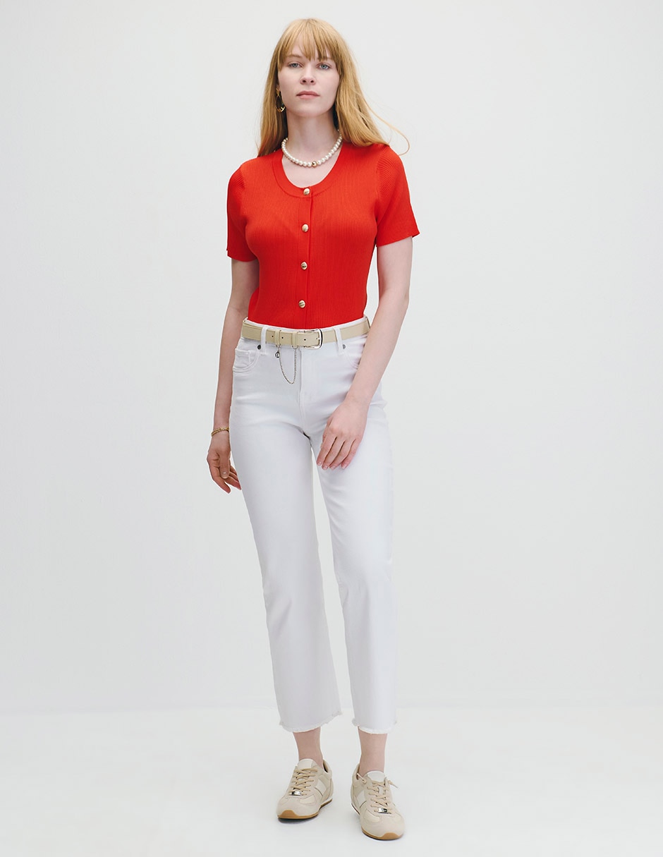Blusa marsella manga corta para mujer