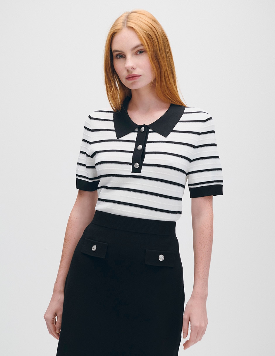 Blusa Azur manga corta para mujer