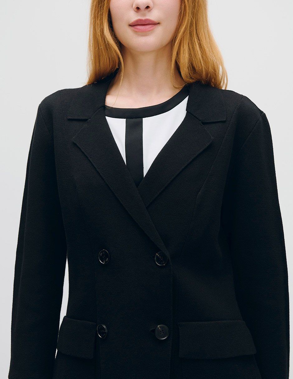 Suéter cuello solapa para mujer 4
