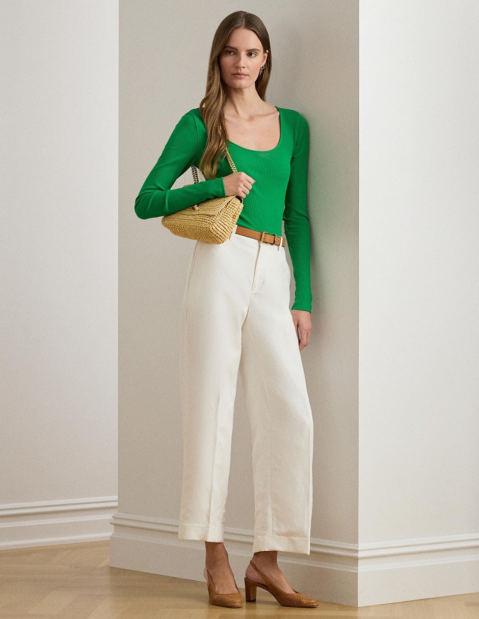 Blusa Lauren Ralph Lauren manga larga para mujer