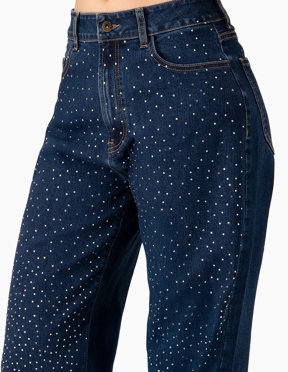Jeans coulotte slim para mujer 5
