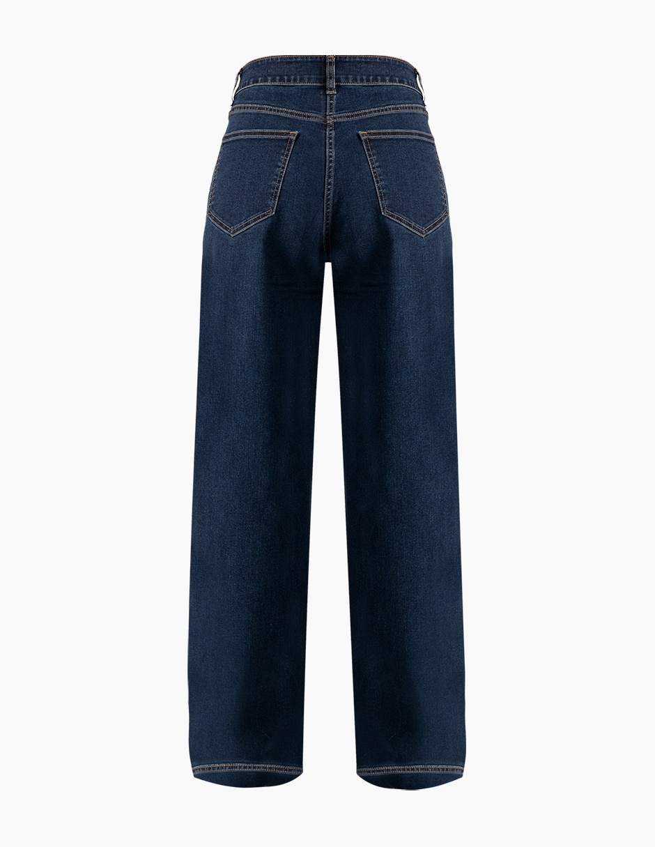 Jeans coulotte slim para mujer 7